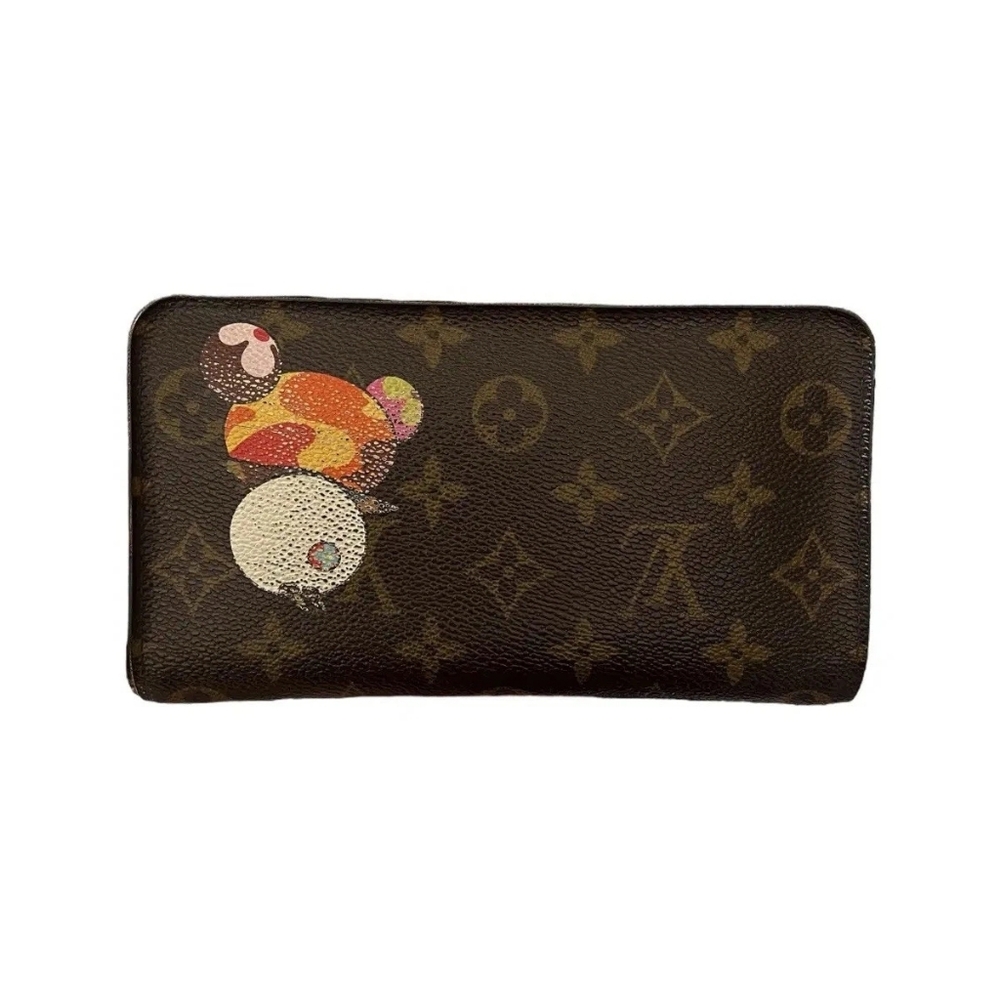 Louis Vuitton Panda Monogram Zip Around Wallet Takashi Murakami Limited Edition - Picture 3 of 5